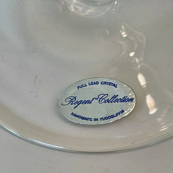 Two Regent Collection Candlestick Holders Full Lead Crystal Vintage Handmade - Picture 10 of 17